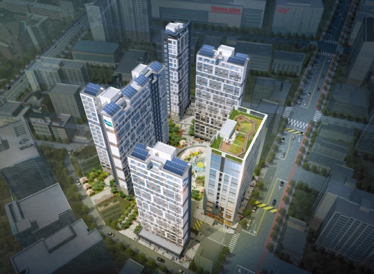 강서 '등촌 두산 위브' 조감도